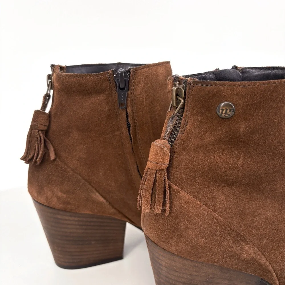 PAUL GREEN Jada Brown Suede Ankle Boots 8